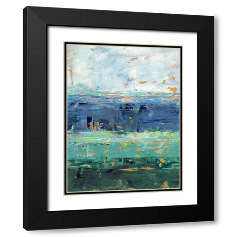 Earth and Sea II Black Modern Wood Framed Art Print with Double Matting by Harper, Ethan