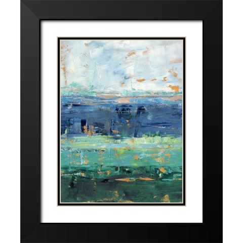 Earth and Sea II Black Modern Wood Framed Art Print with Double Matting by Harper, Ethan
