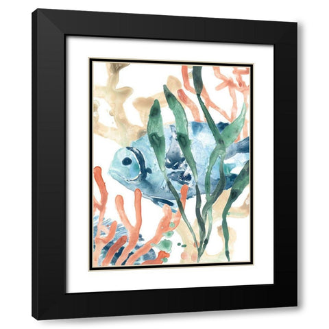 In the Kelp II Black Modern Wood Framed Art Print with Double Matting by Vess, June Erica