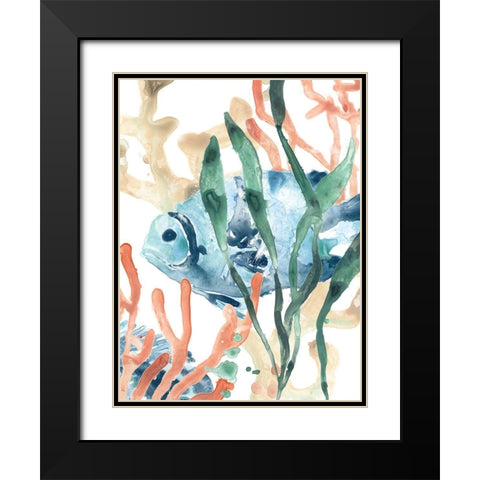In the Kelp II Black Modern Wood Framed Art Print with Double Matting by Vess, June Erica