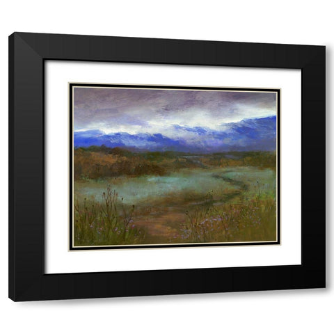Crystal Springs Path at Dusk Black Modern Wood Framed Art Print with Double Matting by Finch, Sheila