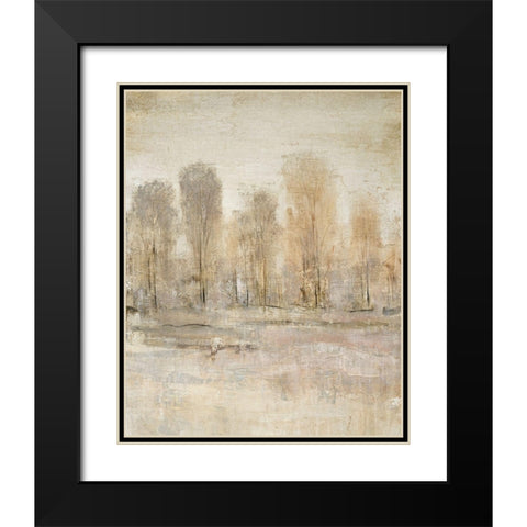 Peaceful Forest II Black Modern Wood Framed Art Print with Double Matting by OToole, Tim