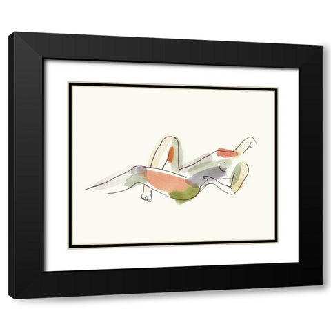 Nude IV Black Modern Wood Framed Art Print with Double Matting by Wang, Melissa