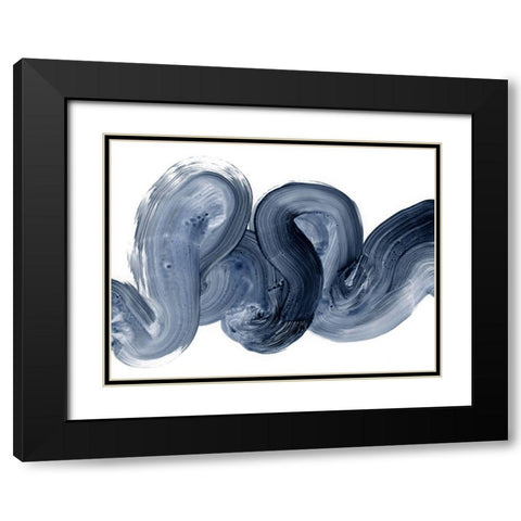 Offshore I Black Modern Wood Framed Art Print with Double Matting by Barnes, Victoria