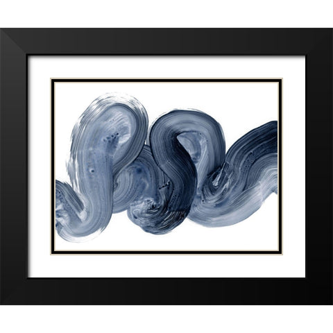 Offshore I Black Modern Wood Framed Art Print with Double Matting by Barnes, Victoria