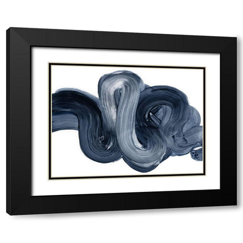 Offshore II Black Modern Wood Framed Art Print with Double Matting by Barnes, Victoria