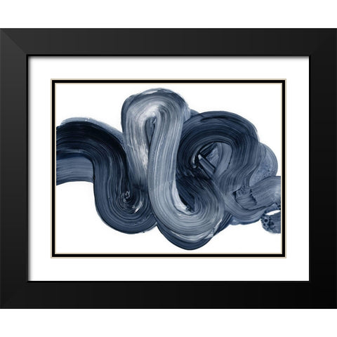 Offshore II Black Modern Wood Framed Art Print with Double Matting by Barnes, Victoria