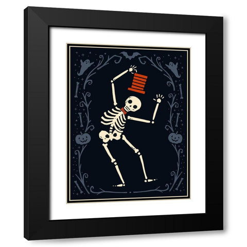 Skeleton Crew I Black Modern Wood Framed Art Print with Double Matting by Barnes, Victoria