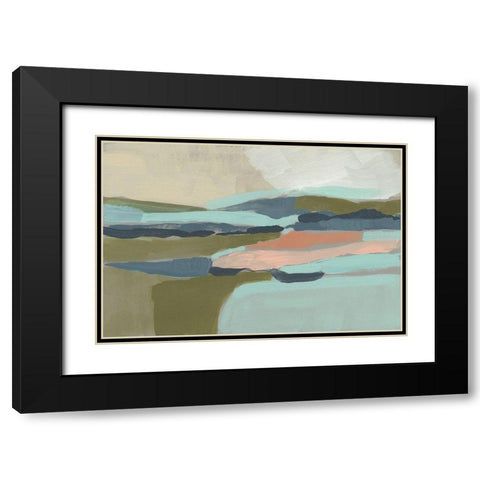 Pastel Plane I Black Modern Wood Framed Art Print with Double Matting by Goldberger, Jennifer