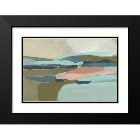 Pastel Plane I Black Modern Wood Framed Art Print with Double Matting by Goldberger, Jennifer