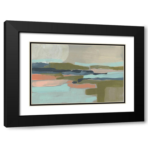 Pastel Plane II Black Modern Wood Framed Art Print with Double Matting by Goldberger, Jennifer