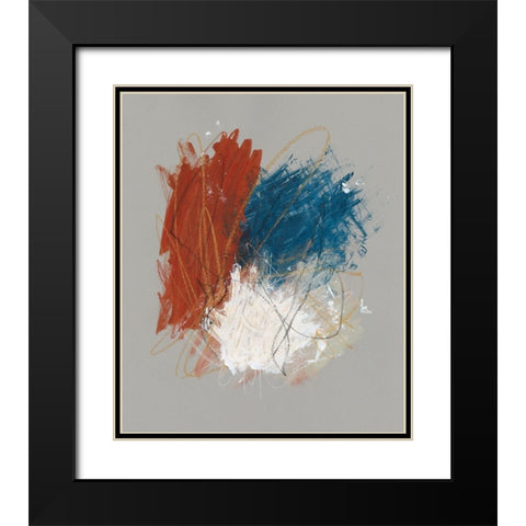 Primary Color Study II Black Modern Wood Framed Art Print with Double Matting by Stramel, Renee W.