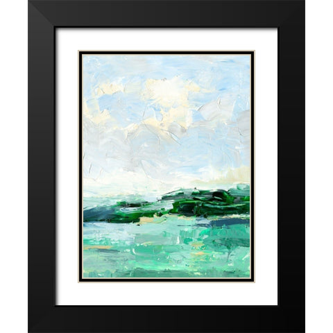 Forecast II Black Modern Wood Framed Art Print with Double Matting by Harper, Ethan