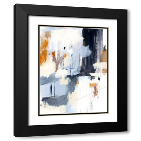 Variant I Black Modern Wood Framed Art Print with Double Matting by Barnes, Victoria