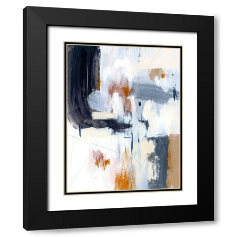 Variant II Black Modern Wood Framed Art Print with Double Matting by Barnes, Victoria