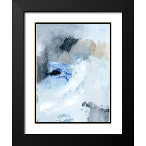 Welle I Black Modern Wood Framed Art Print with Double Matting by Barnes, Victoria