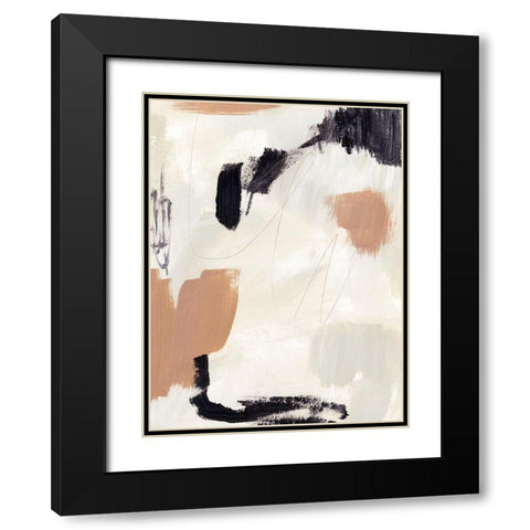 Dialogue II Black Modern Wood Framed Art Print with Double Matting by Barnes, Victoria