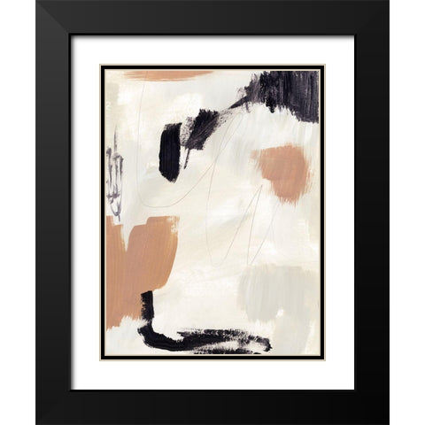 Dialogue II Black Modern Wood Framed Art Print with Double Matting by Barnes, Victoria