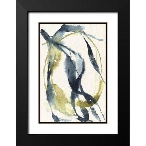 Unwinding II Black Modern Wood Framed Art Print with Double Matting by Goldberger, Jennifer