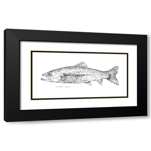Sketch of the Day II Black Modern Wood Framed Art Print with Double Matting by Caroline, Emma