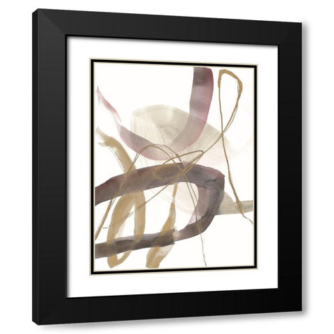 A Hint of Plum I Black Modern Wood Framed Art Print with Double Matting by Goldberger, Jennifer