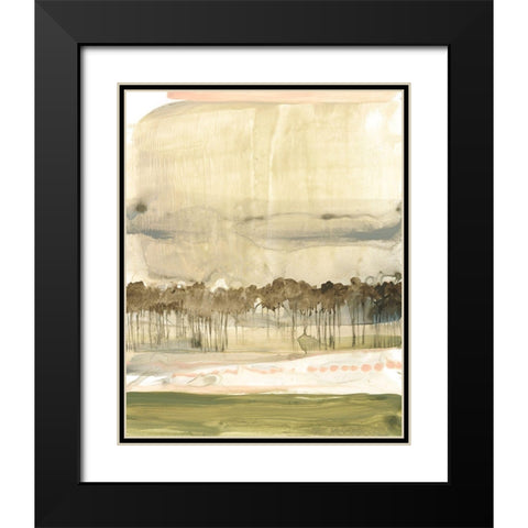 Umber Canopy I Black Modern Wood Framed Art Print with Double Matting by Goldberger, Jennifer