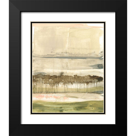 Umber Canopy II Black Modern Wood Framed Art Print with Double Matting by Goldberger, Jennifer