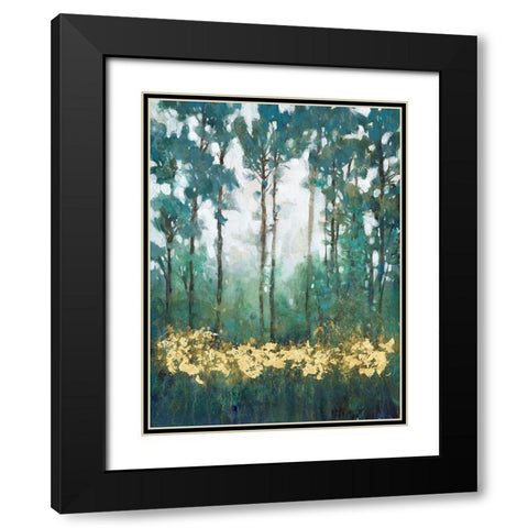 Glow in the Forest I Black Modern Wood Framed Art Print with Double Matting by OToole, Tim