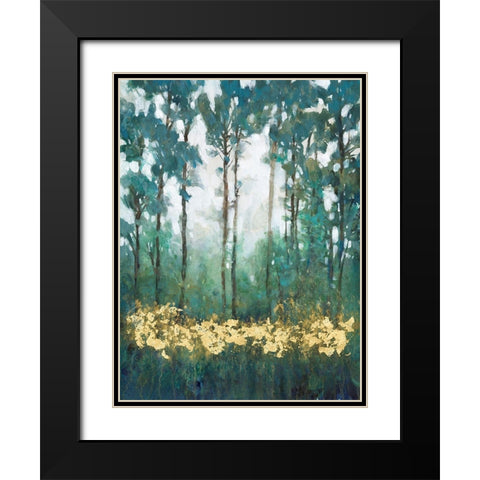 Glow in the Forest I Black Modern Wood Framed Art Print with Double Matting by OToole, Tim