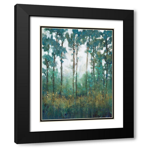 Glow in the Forest I Black Modern Wood Framed Art Print with Double Matting by OToole, Tim