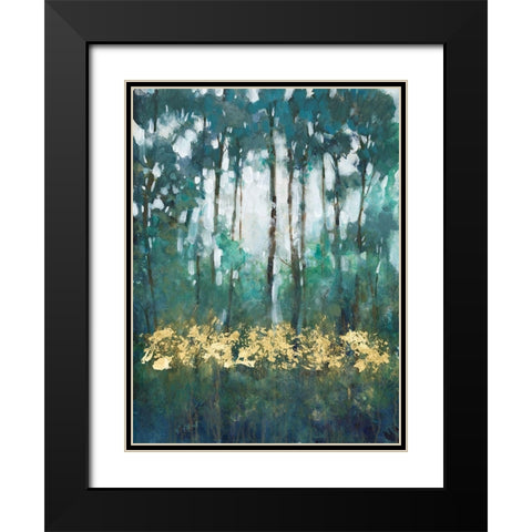 Glow in the Forest II Black Modern Wood Framed Art Print with Double Matting by OToole, Tim