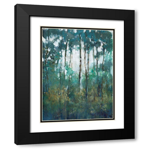 Glow in the Forest II Black Modern Wood Framed Art Print with Double Matting by OToole, Tim