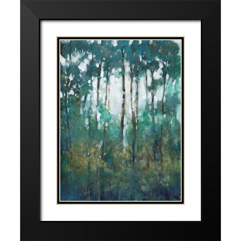 Glow in the Forest II Black Modern Wood Framed Art Print with Double Matting by OToole, Tim