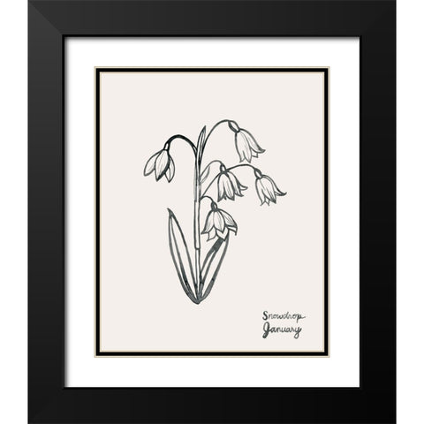 Annual Flowers I Black Modern Wood Framed Art Print with Double Matting by Popp, Grace