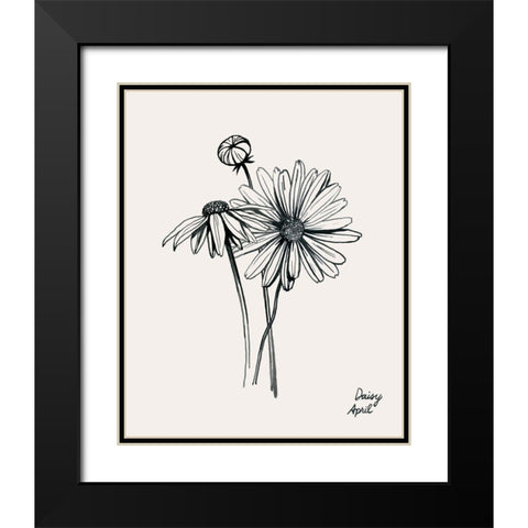 Annual Flowers IV Black Modern Wood Framed Art Print with Double Matting by Popp, Grace