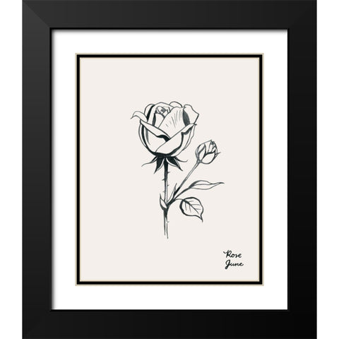 Annual Flowers VI Black Modern Wood Framed Art Print with Double Matting by Popp, Grace
