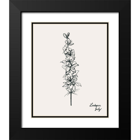 Annual Flowers VII Black Modern Wood Framed Art Print with Double Matting by Popp, Grace