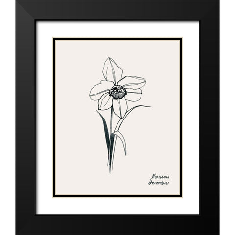 Annual Flowers XII Black Modern Wood Framed Art Print with Double Matting by Popp, Grace
