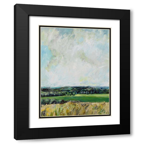Mount Jeez Overlook I Black Modern Wood Framed Art Print with Double Matting by Evelia Designs
