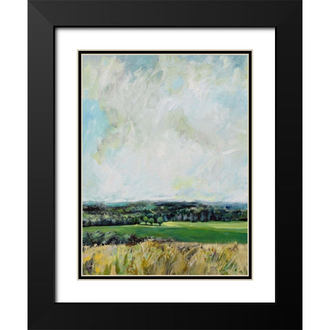 Mount Jeez Overlook I Black Modern Wood Framed Art Print with Double Matting by Evelia Designs
