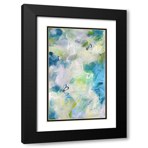 Springtime Rhythms II Black Modern Wood Framed Art Print with Double Matting by Riger, Sue