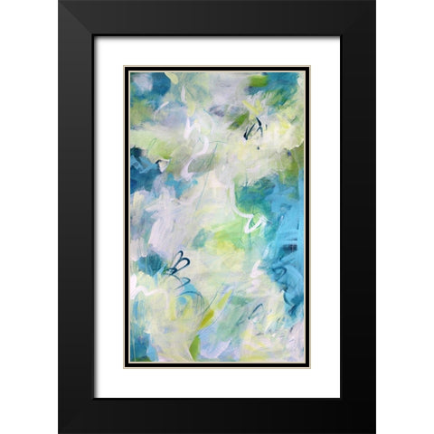 Springtime Rhythms II Black Modern Wood Framed Art Print with Double Matting by Riger, Sue