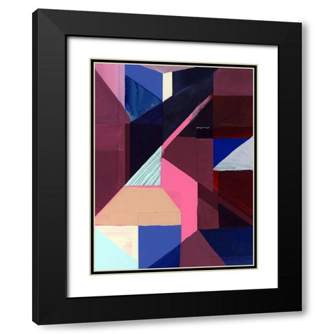 Royals II Black Modern Wood Framed Art Print with Double Matting by Cartissi