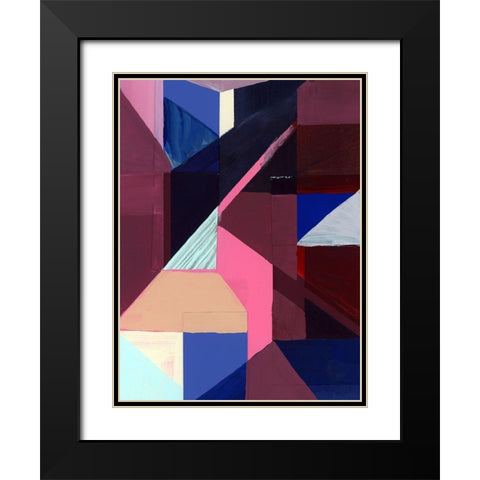 Royals II Black Modern Wood Framed Art Print with Double Matting by Cartissi