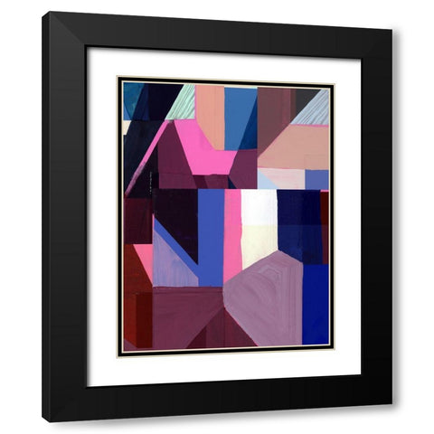 Royals IV Black Modern Wood Framed Art Print with Double Matting by Cartissi