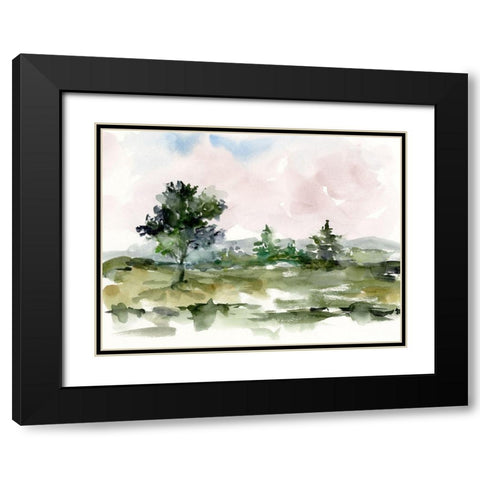 Mauve Sunset I Black Modern Wood Framed Art Print with Double Matting by Harper, Ethan