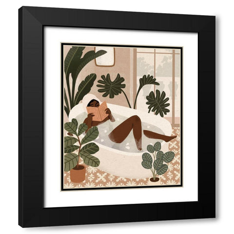 Home Spa I Black Modern Wood Framed Art Print with Double Matting by Barnes, Victoria