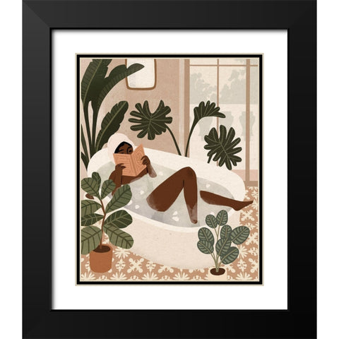 Home Spa I Black Modern Wood Framed Art Print with Double Matting by Barnes, Victoria