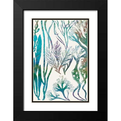 Aquatic Assemblage V Black Modern Wood Framed Art Print with Double Matting by Chandler, Sharon
