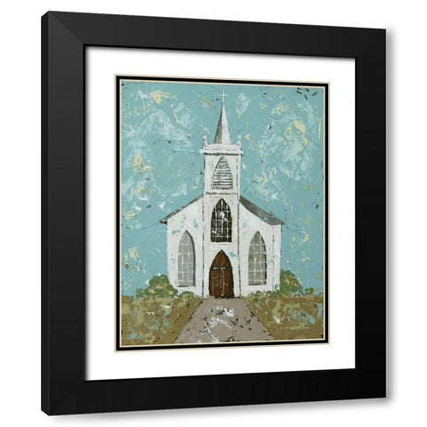 Blessed I Black Modern Wood Framed Art Print with Double Matting by Reynolds, Jade